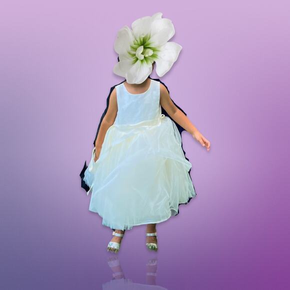 Pippa & Julie Shantung Flower Girl Dress - Size 3T - Picture 4 of 13